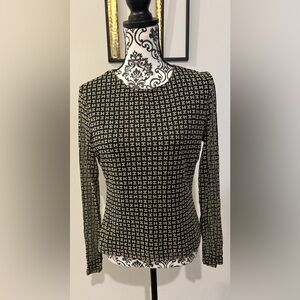 Halston Lifestyle H Print Blouse